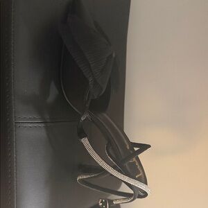 Lulu's Black Strappy Heels